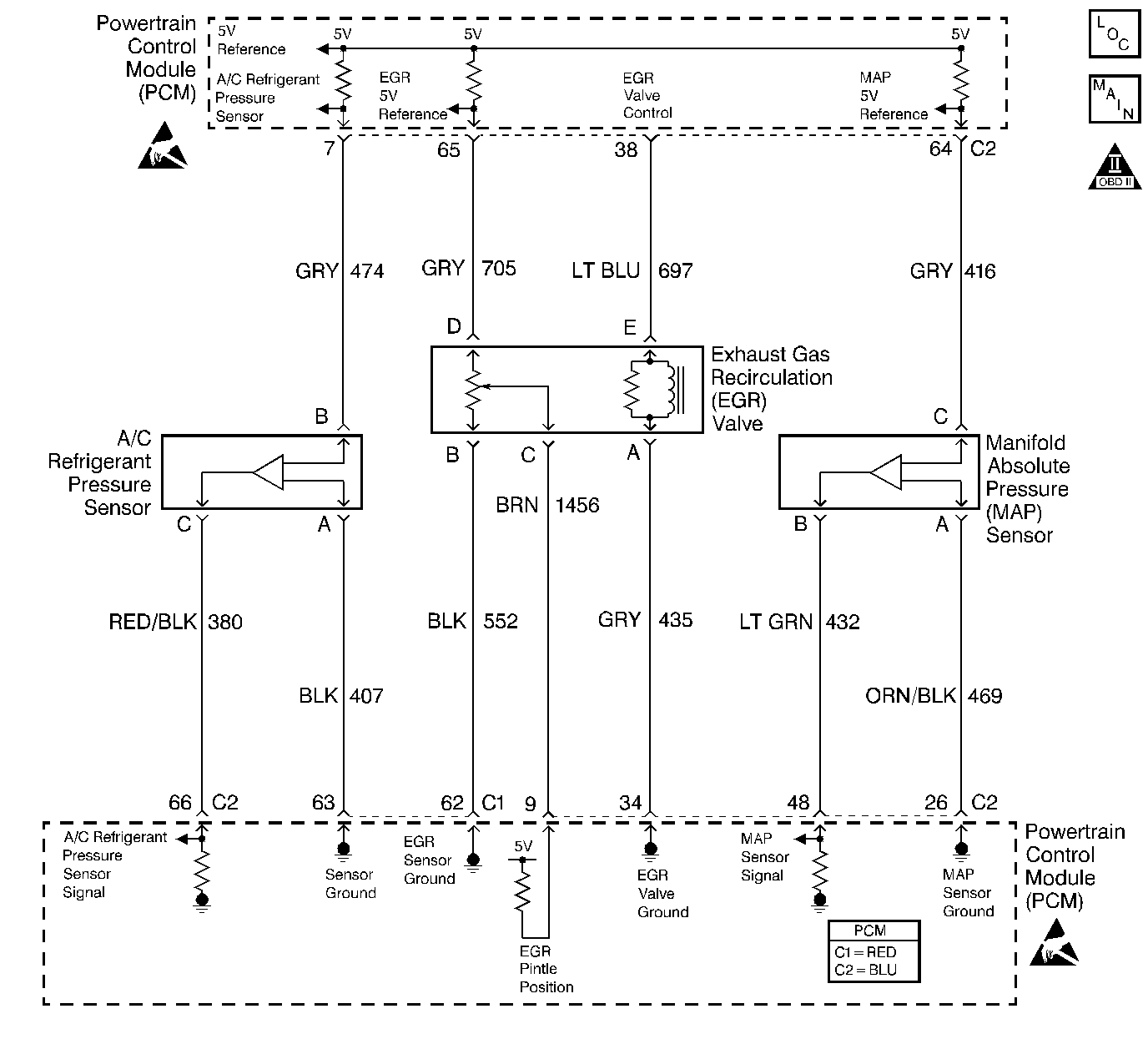 DTC P0108 Manifold Absolute Pressure (MAP) Sensor Circuit High Voltage